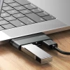 USB-хаб Usams SJ463 Mini HUB USB-C to 2xUSB-A | TF Grey (SJ463HUB01)