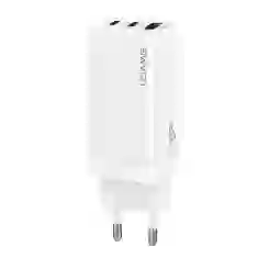 Сетевое зарядное устройство Usams US-CC110 T33 GaN PD/FC/QC 65W 2xUSB-C | USB-A White (CC110TC02)