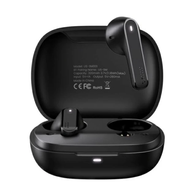 Бездротові навушники Usams SM001 TWS Bluetooth 5.0 Black (BHUSM02)