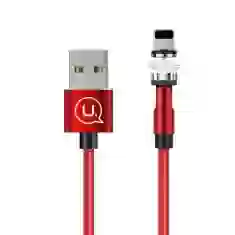 Кабель Usams US-SJ472 U59 Rotatable Magnetic FC USB-A to Lightning 2.1A 1m Red (SJ472USB02)