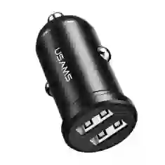 Автомобильное зарядное устройство Usams US-CC114 Mini 5W 2xUSB-A Black (CC114TC01)
