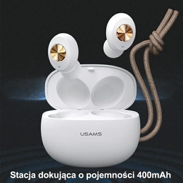 Бездротові навушники Usams ES Series TWS Bluetooth 5.0 White (BHUES01)