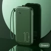 Портативний зарядний пристрій Usams PB56 Powerbank 10000mAh Fast Charge 2xUSB | USB-C | MicroUSB Dark Green (10KCD15003)