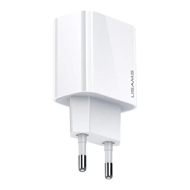 Мережевий зарядний пристрій Usams US-CC118 T34 PD/QC 20W USB-C White (CC118TC01)