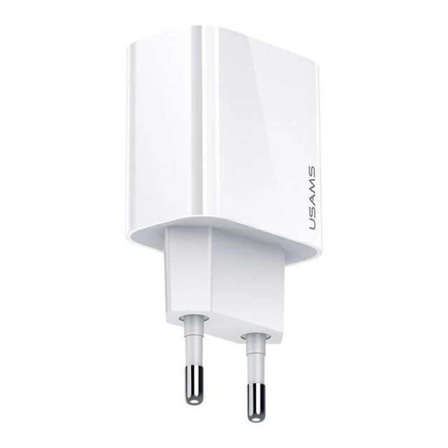 Сетевое зарядное устройство Usams US-CC118 T34 PD/QC 20W USB-C White (CC118TC01)