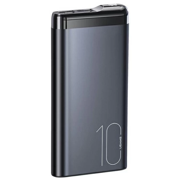 Портативний зарядний пристрій Usams PB55 Powerbank 10000mAh 2xUSB Grey (10KCD14801)