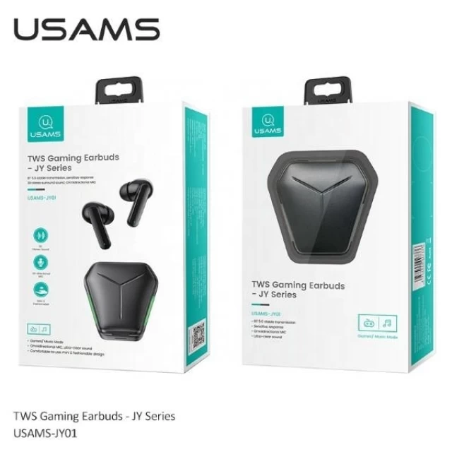 Бездротові навушники Usams JY Series Gaming Earbuds Black (BHUJY01)