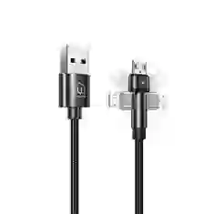 Кабель Usams US-SJ478 U60 Rotatable USB-A to Micro-USB 2A 1m Black (SJ478USB01)