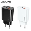 Сетевое зарядное устройство Usams US-CC121 T35 PD/QC 20W USB-C | USB-A White (CC121TC01)