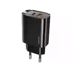 Сетевое зарядное устройство Usams US-CC121 T35 PD/QC 20W USB-C | USB-A Black (CC121TC02)