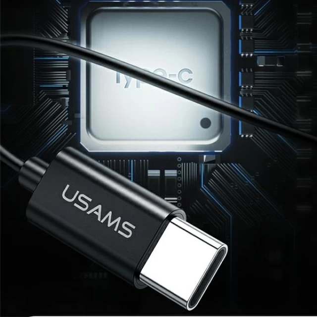 Наушники Usams EP-43 Stereo Earphones Metal with USB-C cable Dark Green (HSEP4302)