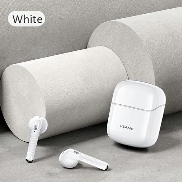 Бездротові навушники Usams SY02 TWS Bluetooth 5.0 White (BHUSY01)