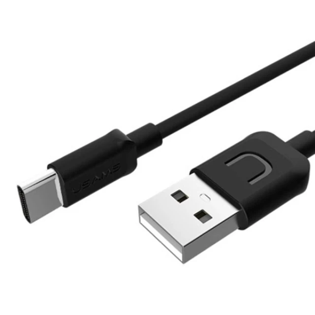 Кабель Usams US-SJ099 U-Turn USB-A to USB-C 2A 1m Black (TCUSBXD01)