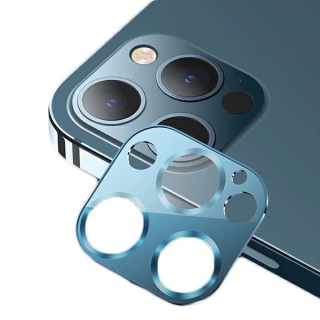 Защитное стекло Usams для камеры iPhone 12 Pro Max Camera Lens Glass Blue (BH707JTT04)