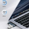 USB-хаб Usams SJ490 3-in-1 USB-C to USB-A 2.0 | USB-A 3.0 | USB-C Grey (SJ490HUB01)