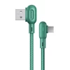 Кабель Usams US-SJ458 U57 USB-A to Micro-USB 2A 1.2m Green (SJ458USB02)