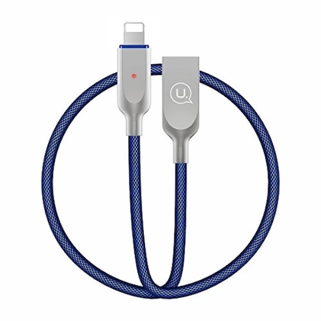 Кабель Usams US-SJ170 U-Sun Power-off USB-A to Lightning 1.9m Blue (IPYSUSB202)