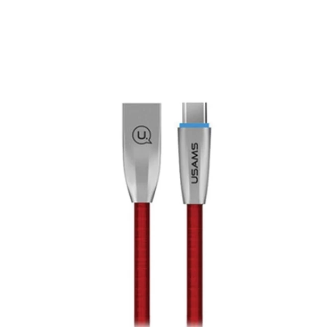 Кабель Usams US-SJ184 U-Light USB-A to USB-C 1.2m Red (TCZSUSB04)