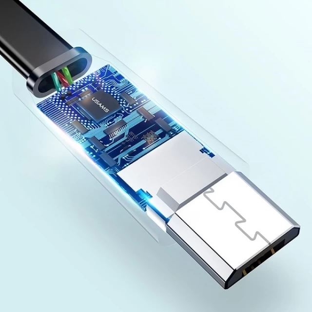 Кабель Usams US-SJ201 U2 USB-A to Micro-USB 1.2m Black (SJ201MIC01)