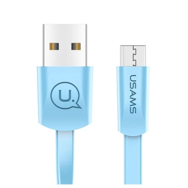 Кабель Usams US-SJ201 U2 USB-A to Micro-USB 1.2m Blue (SJ201MIC04)