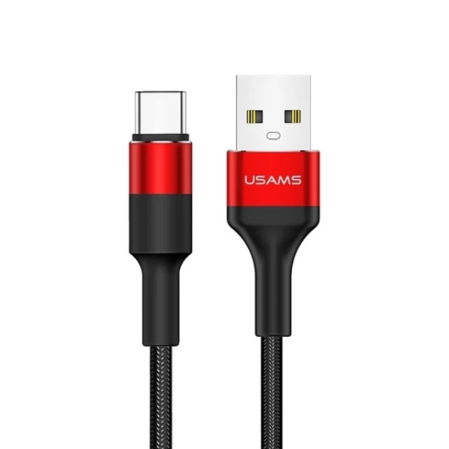 Кабель Usams US-SJ221 U5 USB-A to USB-C 2A 1.2m Red (SJ221TC02)