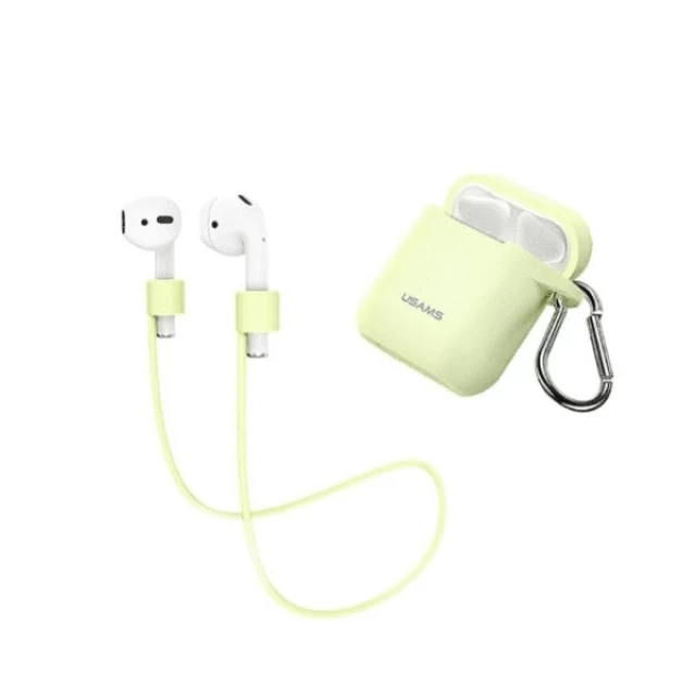 Чохол для навушників Usams Silicone Case для Apple AirPods Fluorescent (BH423AP05)