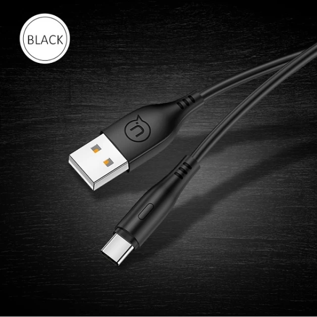 Кабель Usams US-SJ267 U18 FC USB-A to USB-C 2A 1m Black (SJ267USB01)