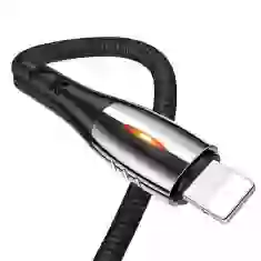 Кабель Usams US-SJ344 U-Tone Power-off FC USB-A to Lightning 2A 1.2m Black (SJ344USB01)