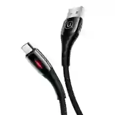 Кабель Usams US-SJ346 U-Tone Power-off FC USB-A to Micro-USB 2A 1m Black (SJ346USB01)
