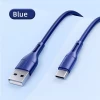 Кабель Usams US-SJ501 U68 FC USB-A to USB-C 2A 1m Blue (SJ501USB03)