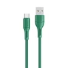 Кабель Usams US-SJ501 U68 FC USB-A to USB-C 2A 1m Green (SJ501USB04)