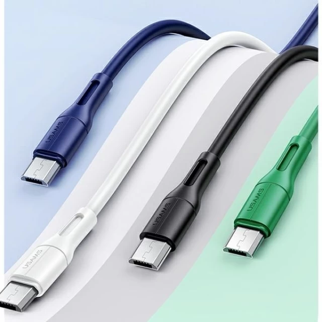 Кабель Usams US-SJ502 U68 FC USB-A to Micro-USB 2A 1m Blue (SJ502USB03)