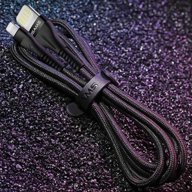 Кабель Usams US-SJ360 U33 FC USB-A to Lightning 2A 1.2m Cyan (SJ360USB02)