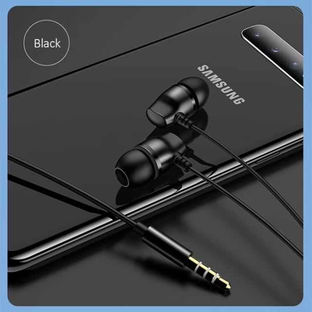 Наушники Usams EP-36 Stereo Earphones 3.5mm Black (HSEP3601)