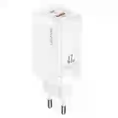 Мережевий зарядний пристрій Usams US-CC137 T41 GaN 47W PD/QC USB-C | USB-A White (CC137TC02)