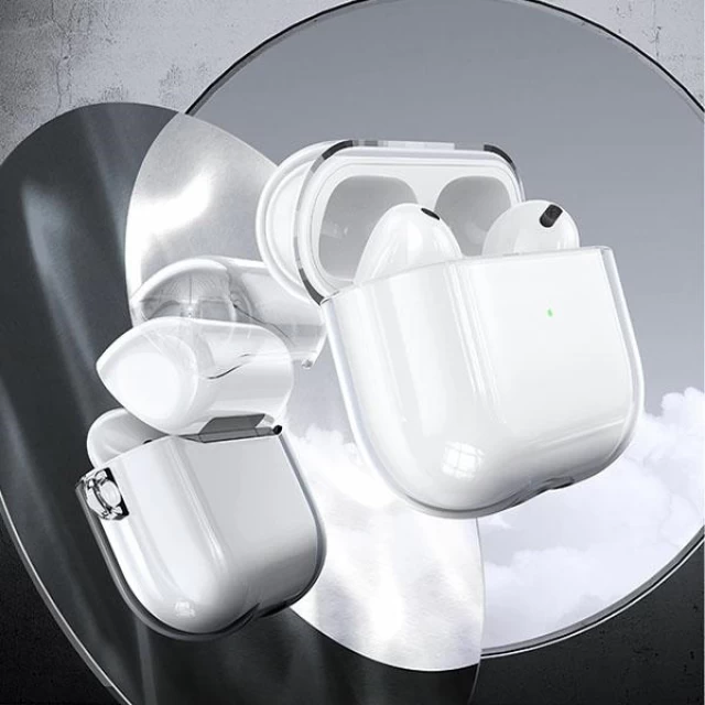Чохол для навушників Usams TPU Protective Case для Apple AirPods 3 Transparent Black (BH740AP02)
