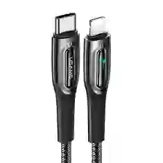 Кабель Usams US-SJ518 Smart Power-off PD USB-C to Lightning 20W 1.2m Black (SJ518USB01)