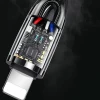 Кабель Usams US-SJ518 Smart Power-off PD USB-C to Lightning 20W 1.2m Black (SJ518USB01)
