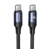 Кабель Usams US-SJ524 U71 PD | FC USB-C to USB-C 100W 1.2m Black (SJ524USB01)