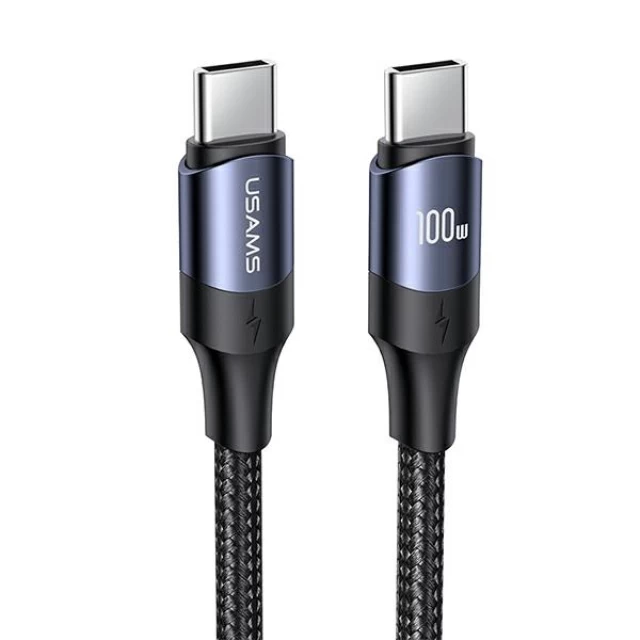 Кабель Usams US-SJ526 U71 PD | FC USB-C to USB-C 100W 3m Black (SJ526USB01)