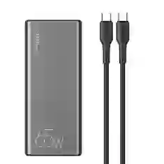 Портативное зарядное устройство Usams PB59 Powerbank 65W 30000mAh 2xQC3.0/PD3.0/FC with USB-C to USB-C Cable Black (CMXLOGTC01)