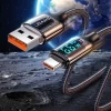 Кабель Usams US-SJ544 U78 LED FC USB-A to USB-C 6A 1.2m White (SJ544USB02)