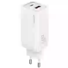 Мережевий зарядний пристрій Usams US-CC153 T47 PD/QC 65W USB-C | USB-A White (CC153TC02)