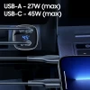 Автомобильное зарядное устройство Usams US-CC155 C29 QC 72W USB-A | USB-C Light Gold (CC155CC01)