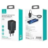 Мережевий зарядний пристрій Usams T43 PD/QC 33W USB-C | USB-A Black with USB-C to Lightning Cable (USKTZ01)