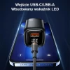 Мережевий зарядний пристрій Usams T46 PD/QC 33W USB-C | USB-A Black with USB-C to Lightning Cable (UDTZ01)