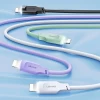 Кабель Usams US-SJ565 Lithe FC USB-A to Lightning 2.4A 1.2m Purple (SJ565USB03)