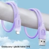 Кабель Usams US-SJ565 Lithe FC USB-A to Lightning 2.4A 1.2m Purple (SJ565USB03)