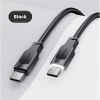 Кабель Usams US-SJ567 Lithe PD | FC USB-C to USB-C 100W 1.2m Black (SJ567USB01)
