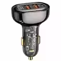 Автомобільний зарядний пристрій Usams US-CC159 PD/QC 80W 2xUSB-A | USB-C Black (CC159CC01)